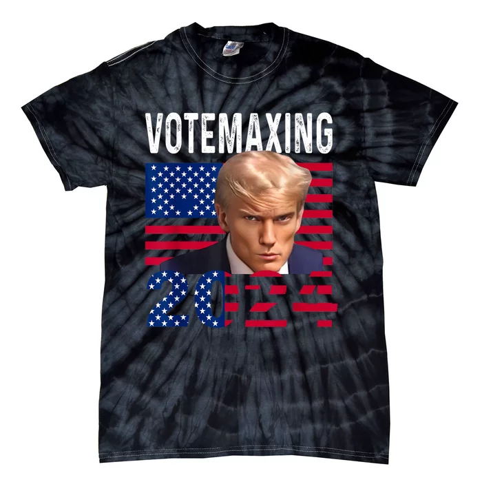 Votemaxing 2024 Looksmaxxing Funny Tie-Dye T-Shirt