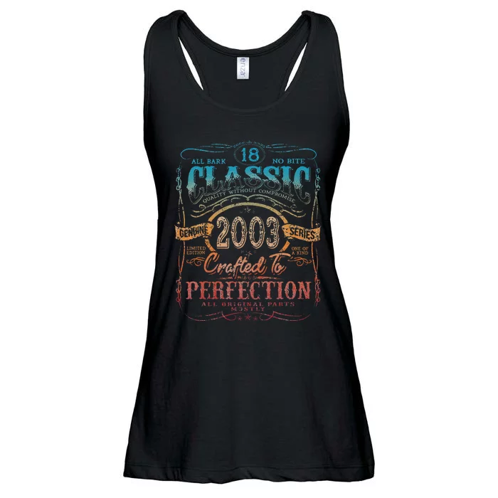 Vintage 2003 Limited Edition 18 years old 18th Birthday Ladies Essential Flowy Tank