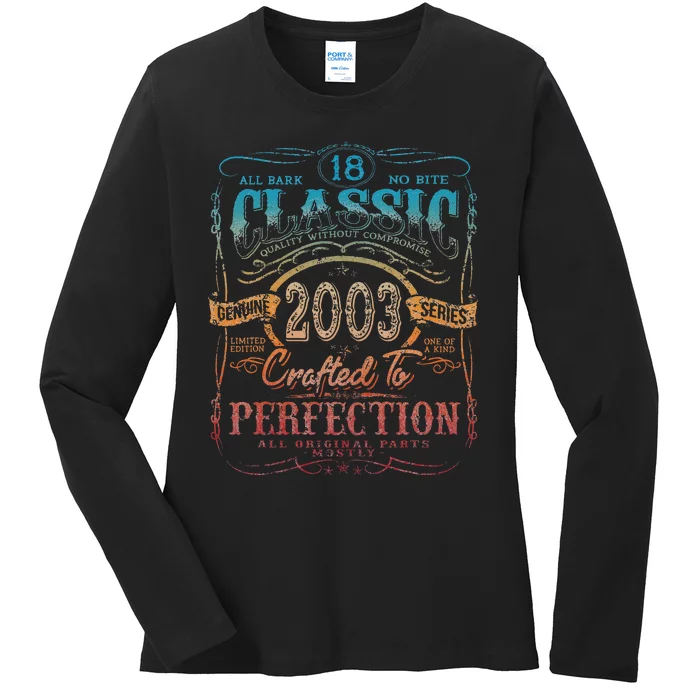 Vintage 2003 Limited Edition 18 years old 18th Birthday Ladies Long Sleeve Shirt