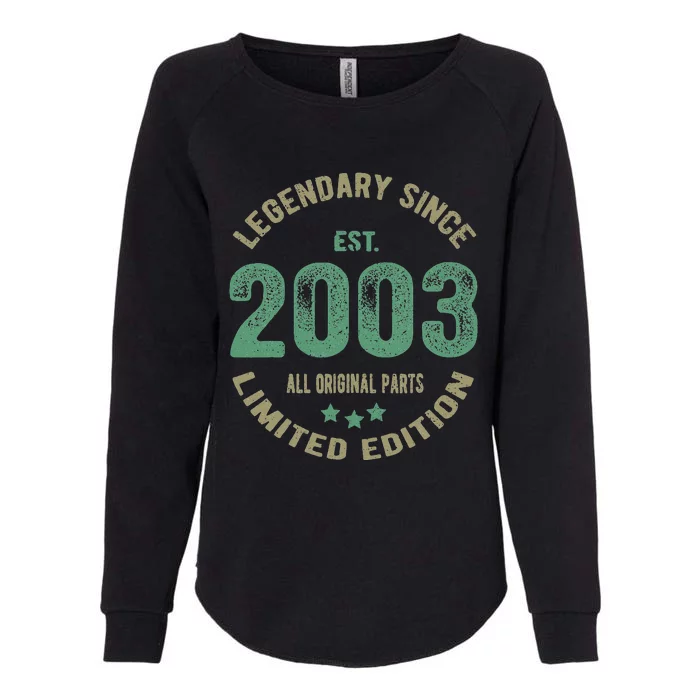 Vintage 2003 Limited Edition 20th Birthday 20 Year Old Womens California Wash Sweatshirt