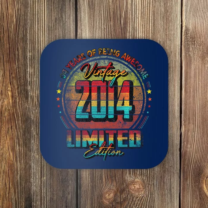 Vintage 2014 Limited Edition 9 Year Old 9th Birthday Cute Coaster