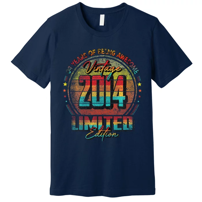 Vintage 2014 Limited Edition 9 Year Old 9th Birthday Cute Premium T-Shirt