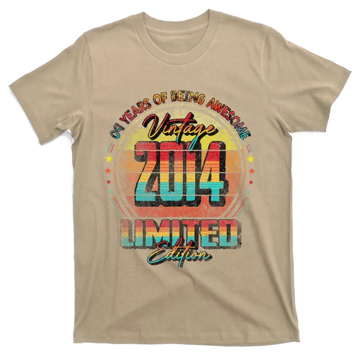 Vintage 2014 Limited Edition 9 Year Old 9th Birthday Cute T-Shirt