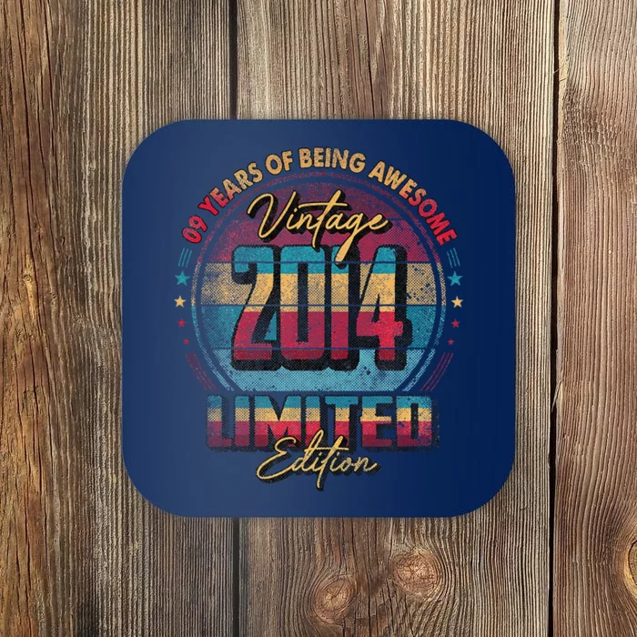 Vintage 2014 Limited Edition 9 Year Old 9th Birthday Coaster