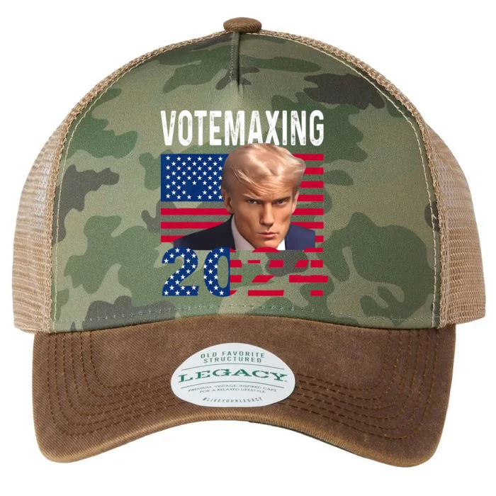 Votemaxing 2024 Looksmaxxing Funny Legacy Tie Dye Trucker Hat