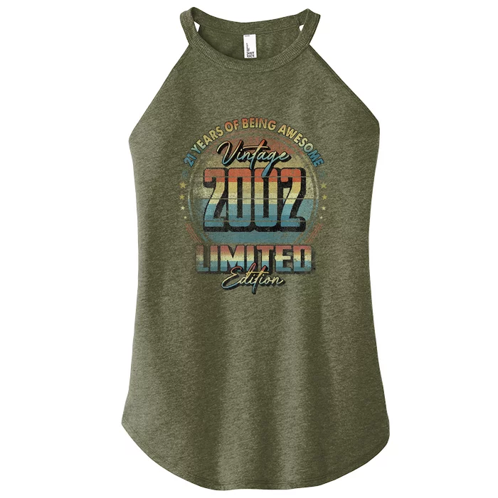 Vintage 2002 Limited Edition 21 Year Old 21st Birthday Women’s Perfect Tri Rocker Tank