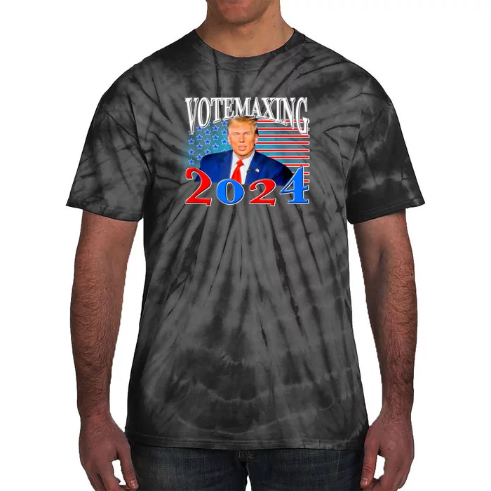 Votemaxing 2024 Looksmax Funny Tie-Dye T-Shirt