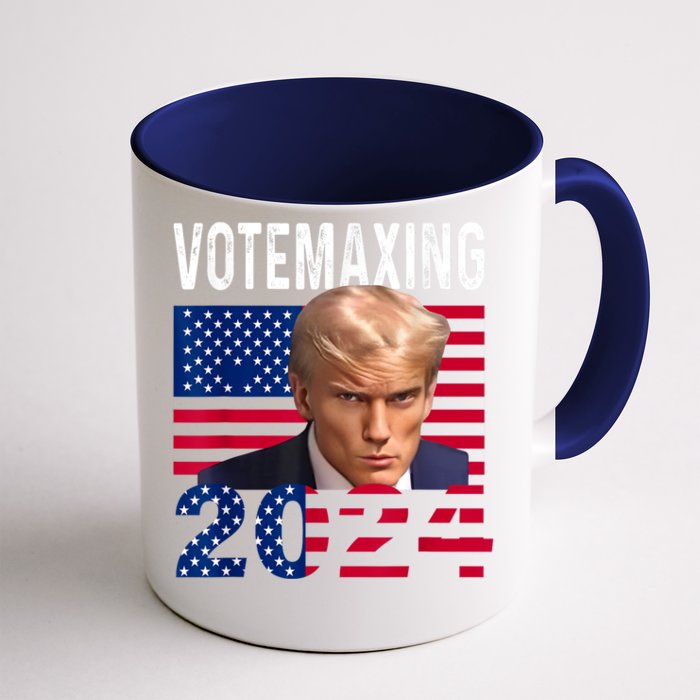 Votemaxing 2024 Looksmaxxing Funny Front & Back Coffee Mug