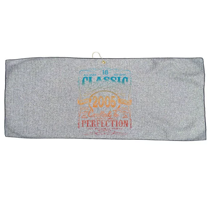 Vintage 2005 Limited Edition 18 Year Old 18th Birthday Love Large Microfiber Waffle Golf Towel