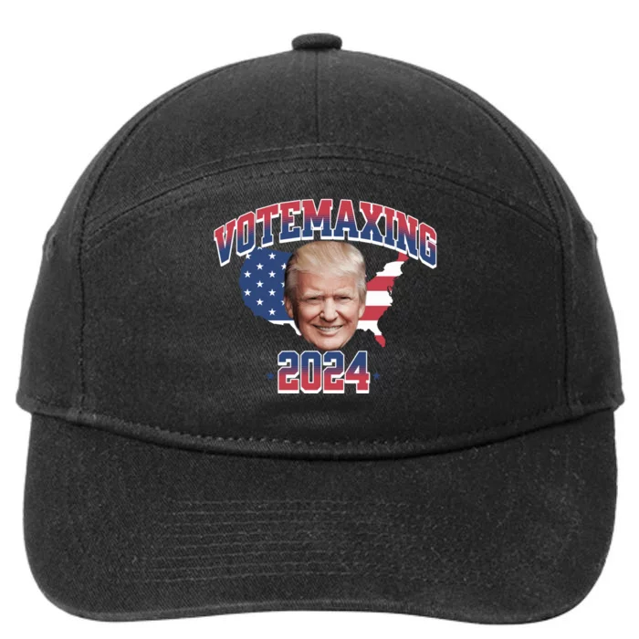 Votemaxing 2024 Looksmaxxing Funny 7-Panel Snapback Hat