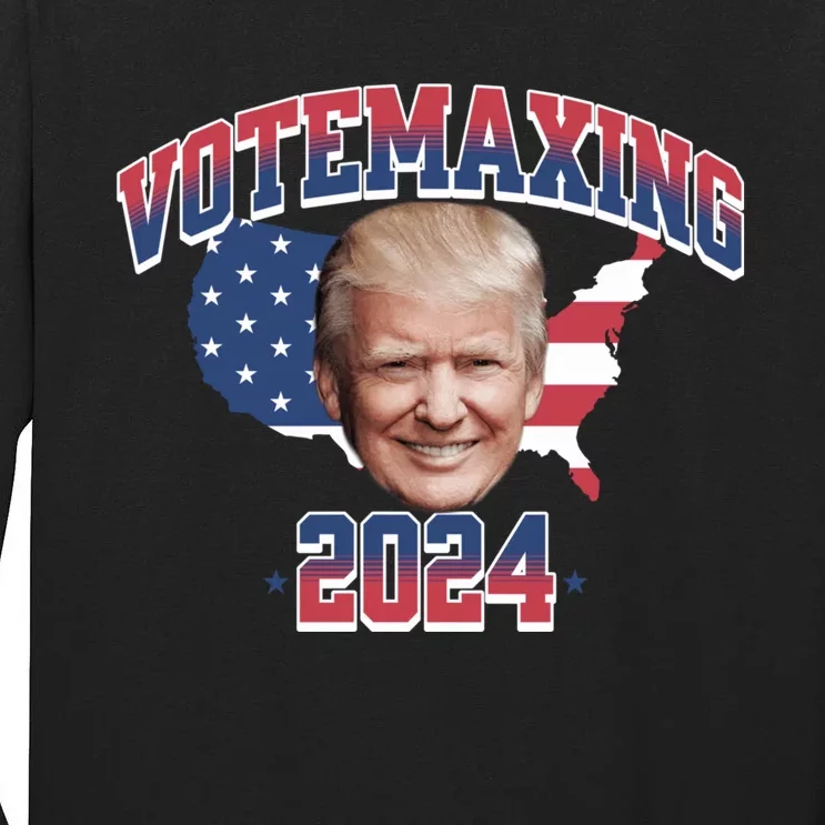 Votemaxing 2024 Looksmaxxing Funny Tall Long Sleeve T-Shirt