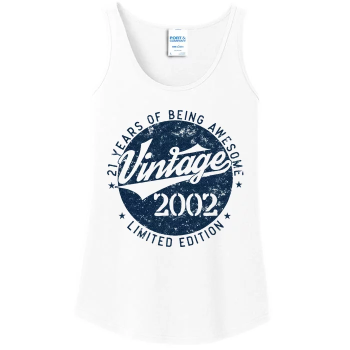 Vintage 2002 Limited Edition 21 Year Old Gifts 21st Birthday Ladies Essential Tank