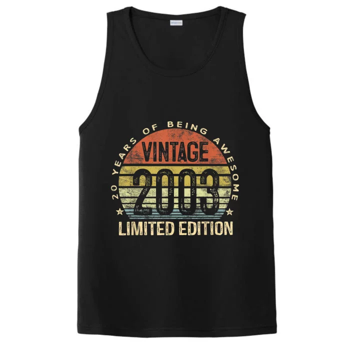 Vintage 2003 Limited Edition 20 Year Old Gifts 20th Birthday Performance Tank