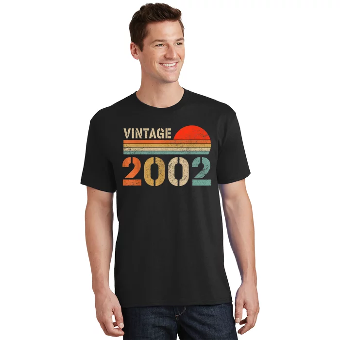 Vintage 2002 Made In 2002 21st Birthday Gift 21 Year Old T-Shirt