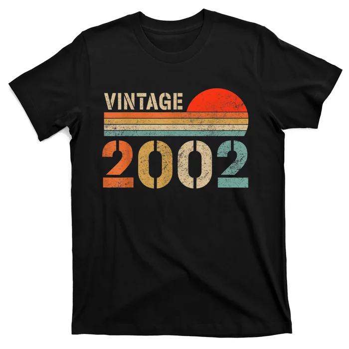 Vintage 2002 Made In 2002 21st Birthday Gift 21 Year Old T-Shirt