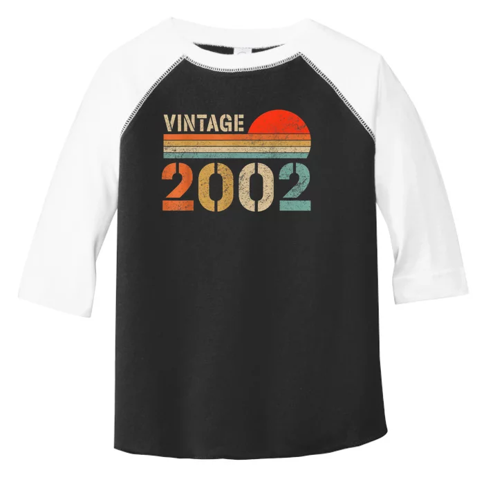 Vintage 2002 Made In 2002 21st Birthday Gift 21 Year Old Toddler Fine Jersey T-Shirt