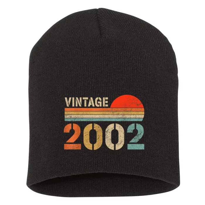 Vintage 2002 Made In 2002 21st Birthday Gift 21 Year Old Short Acrylic Beanie