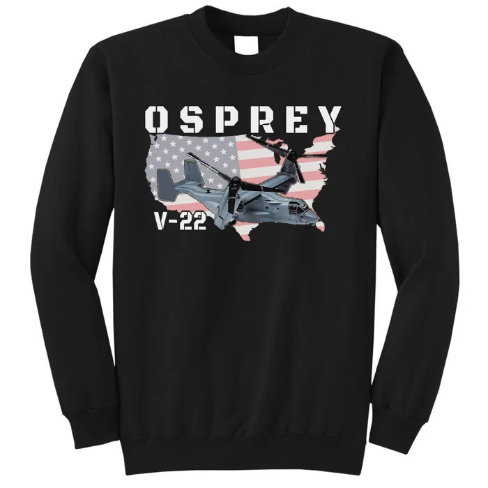 V 22 Osprey Tiltrotor Military Aircraft Helicopter MV 22 Sweatshirt