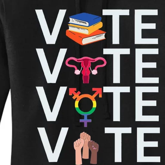 Vote 2024 Presidential Election Human Rights & Lgbtq Women's Pullover Hoodie