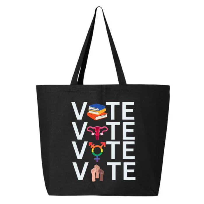 Vote 2024 Presidential Election Human Rights & Lgbtq 25L Jumbo Tote