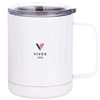 Vivek 2024 Pocket Print Logo 12 oz Stainless Steel Tumbler Cup