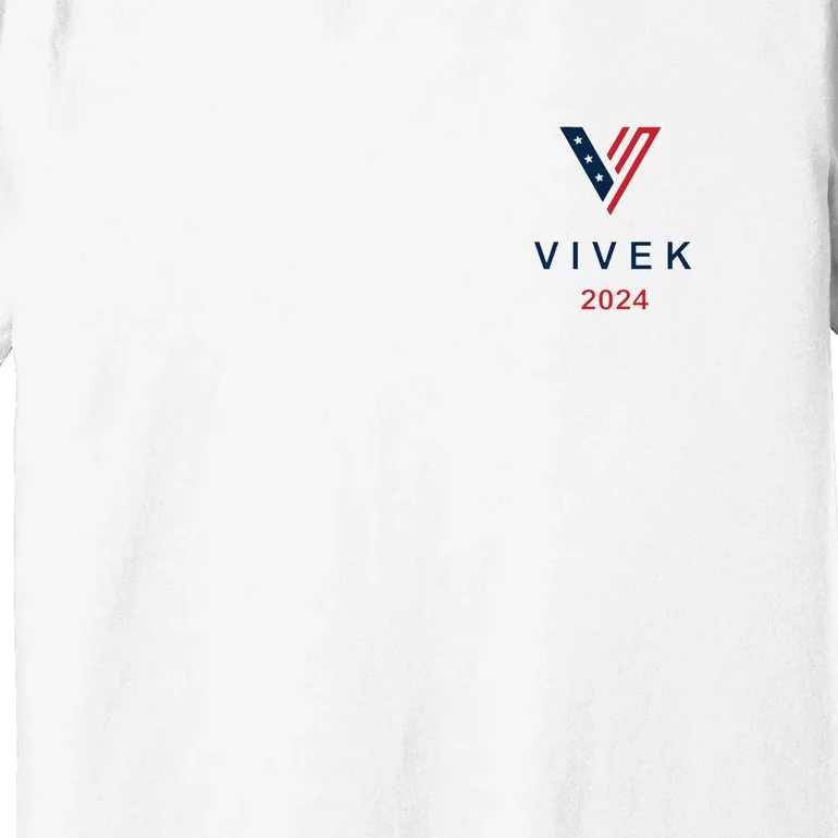 Vivek 2024 Pocket Print Logo Premium T-Shirt