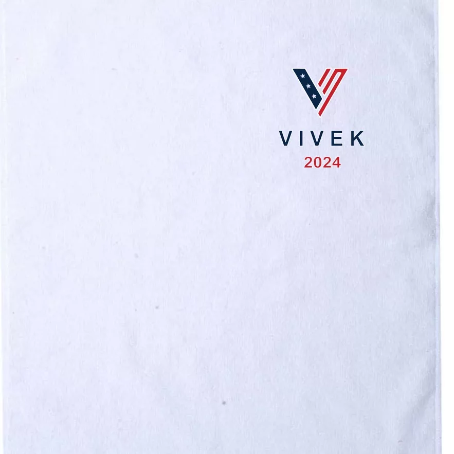 Vivek 2024 Pocket Print Logo Platinum Collection Golf Towel