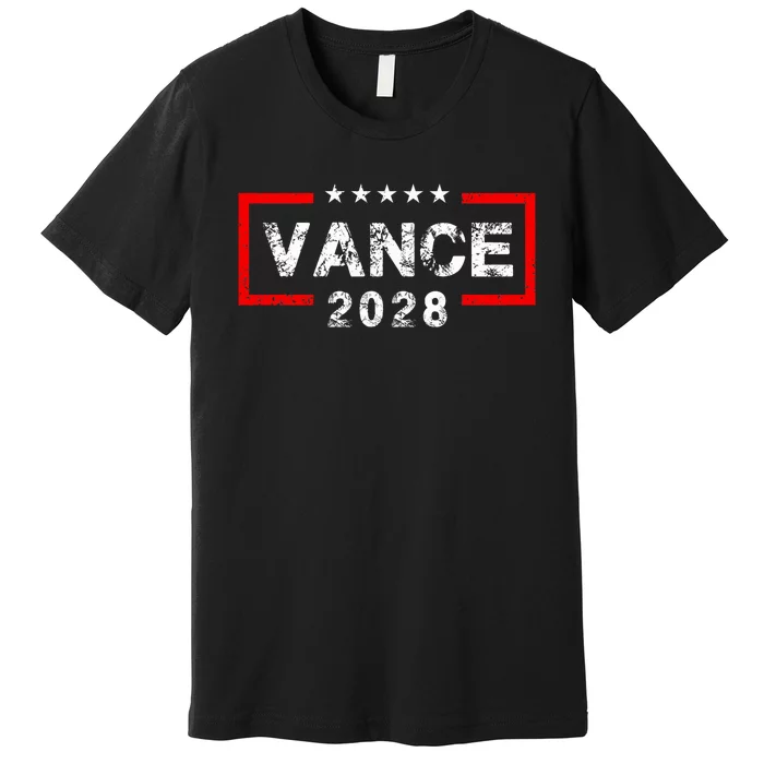 Vance 2028 President Election Campaign Us Flag Premium T-Shirt