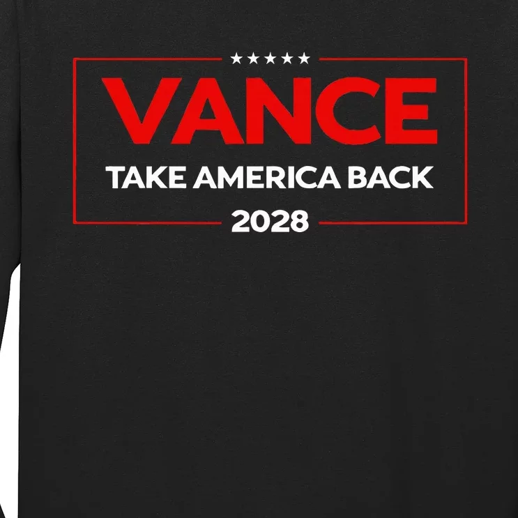 Vance 2028 President Us Flag Long Sleeve Shirt