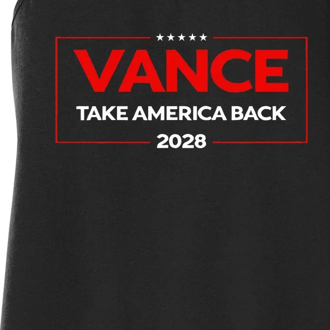 Vance 2028 President Us Flag Women's Racerback Tank