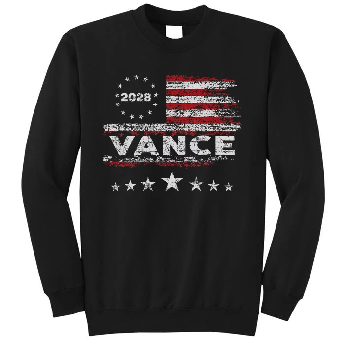 Vance 2028 President Us Flag Tall Sweatshirt