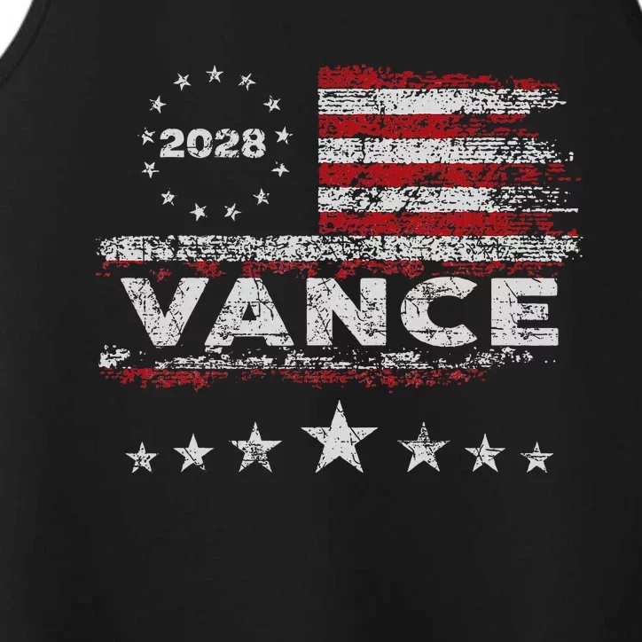 Vance 2028 President Us Flag Performance Tank