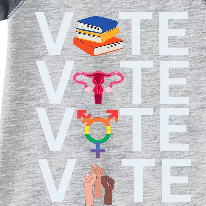 Vote 2024 Presidential Election Human Rights & Lgbtq Infant Baby Jersey Bodysuit