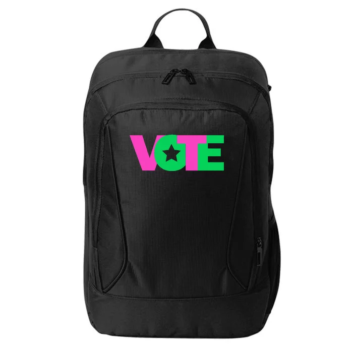 Vote 2024 Sorority Sorors And Green Paraphernalia Vote City Backpack