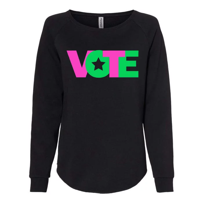 Vote 2024 Sorority Sorors And Green Paraphernalia Vote Womens California Wash Sweatshirt