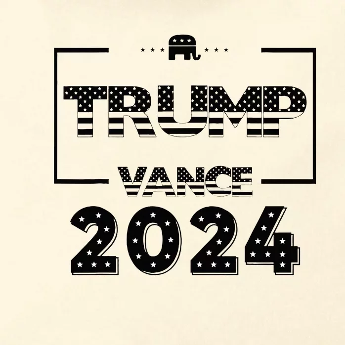 Vote 2024 Trump Vance Back Election Vote 2024 Zip Tote Bag