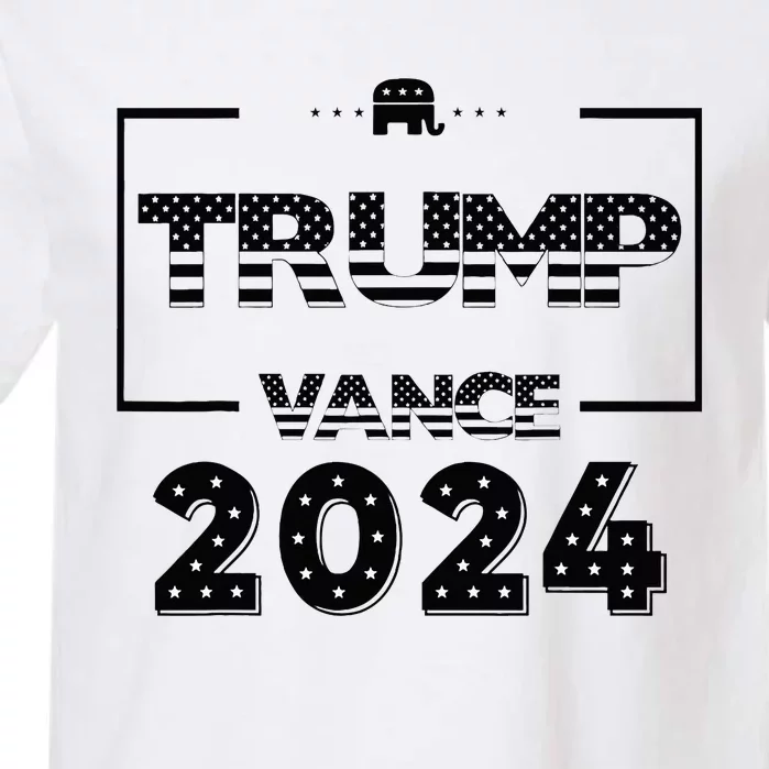 Vote 2024 Trump Vance Back Election Vote 2024 Garment-Dyed Heavyweight T-Shirt