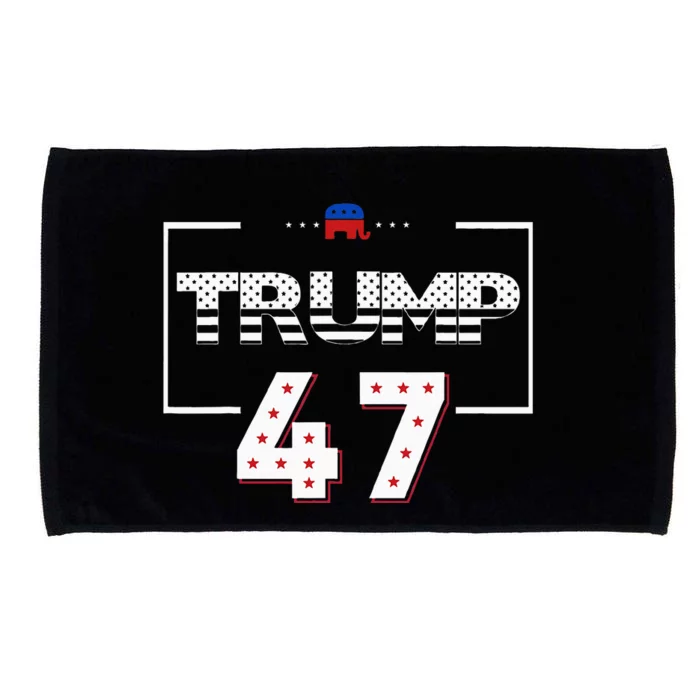 Vote 2024 Trump Back Election Vote 2024 Microfiber Hand Towel