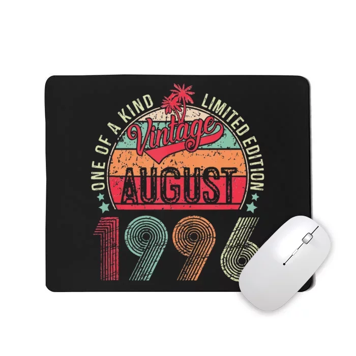 Vintage 27 Years Old August 1996 27th Birthday Mousepad