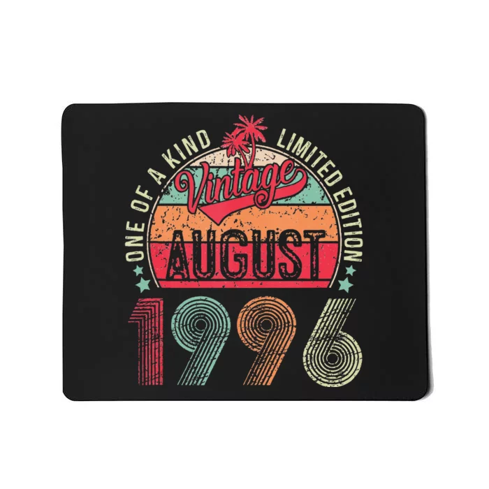 Vintage 27 Years Old August 1996 27th Birthday Mousepad