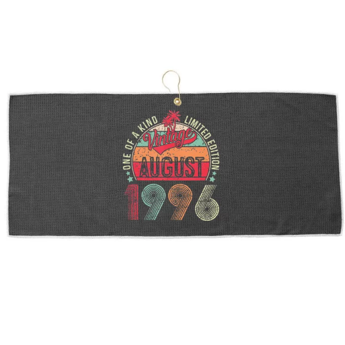 Vintage 27 Years Old August 1996 27th Birthday Large Microfiber Waffle Golf Towel