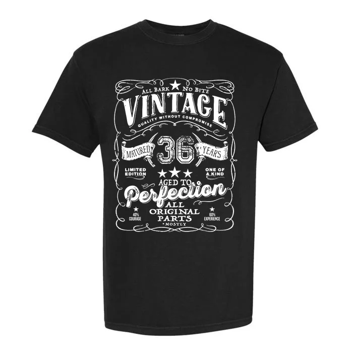 Vintage 36th Birthday Perfection Original Part 1987 Garment-Dyed Heavyweight T-Shirt