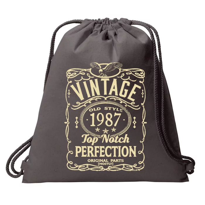 Vintage 36th Birthday top notch 1987 Drawstring Bag