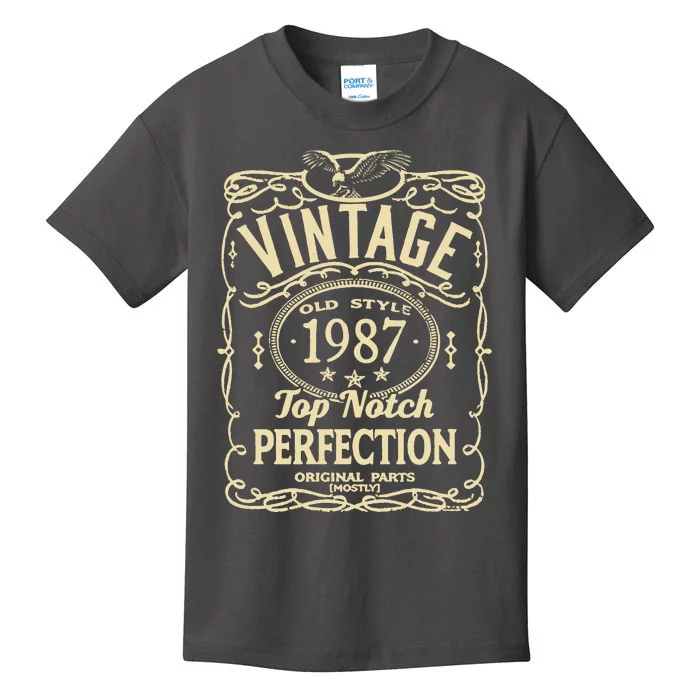 Vintage 36th Birthday top notch 1987 Kids T-Shirt