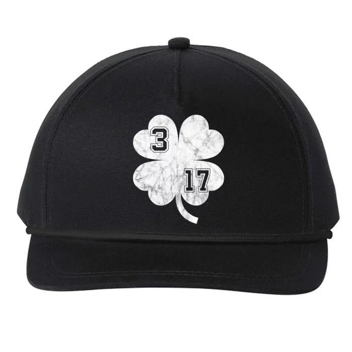 Vintage 317 Irish Clover Snapback Five-Panel Rope Hat