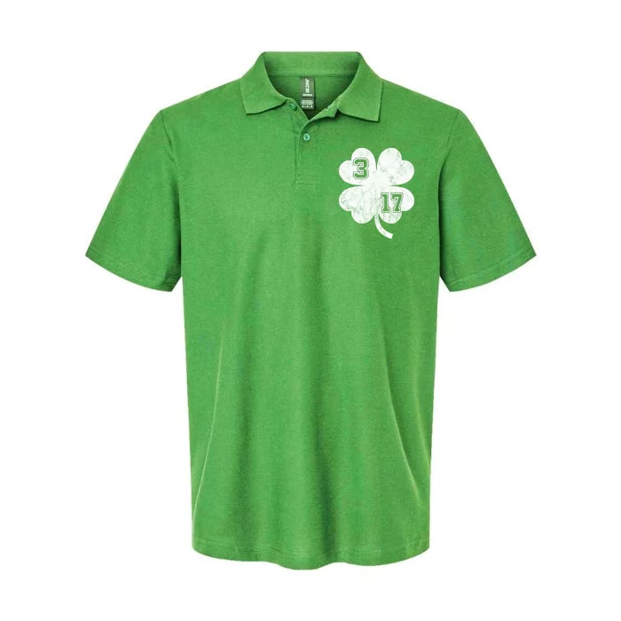 Vintage 317 Irish Clover Softstyle Adult Sport Polo