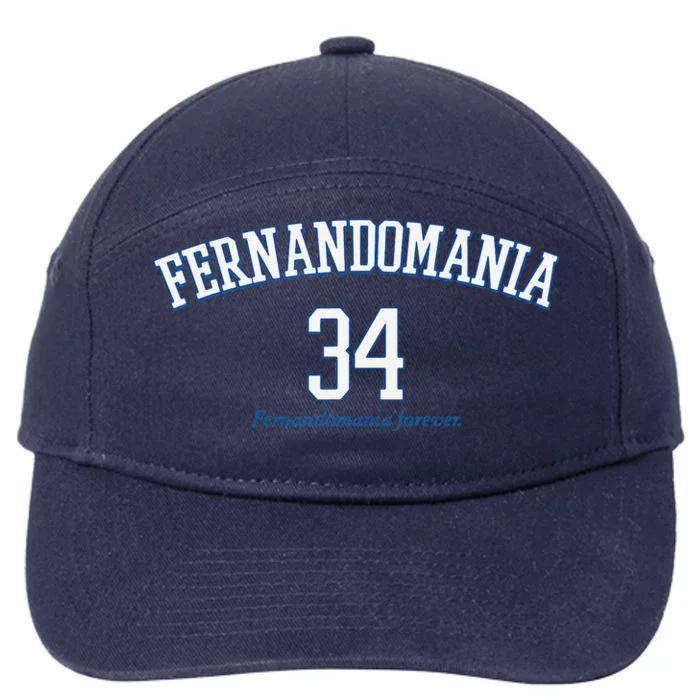 Valenzuela 34 Los Angeles Fernandomania Legend 7-Panel Snapback Hat