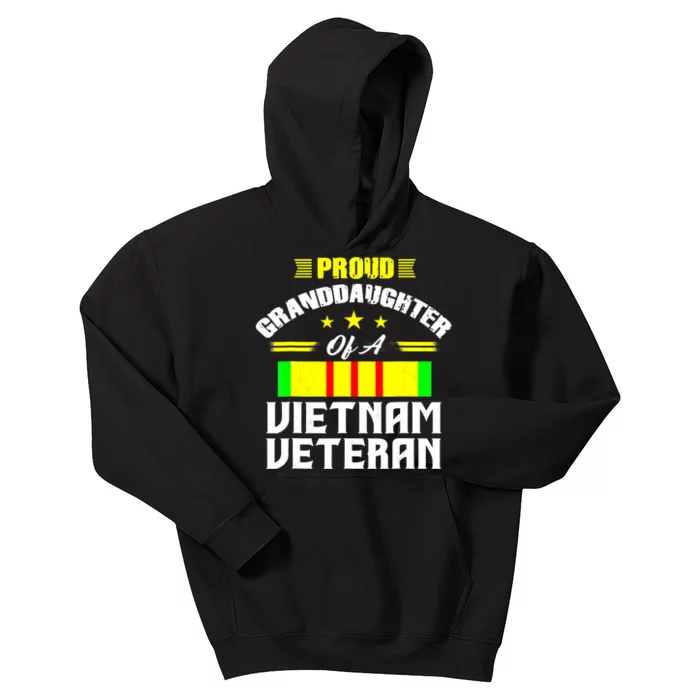 Veteran 365 Proud Granddaughter Of A Vietnam Veteran Kids Hoodie