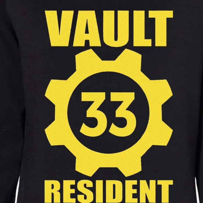 Vault 33 Resident Funny Yellow Blue Womens California Wash Sweatshirt