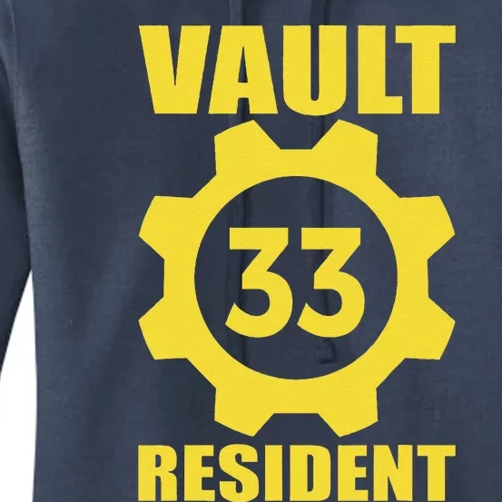 Vault 33 Resident Funny Yellow Blue Women's Pullover Hoodie